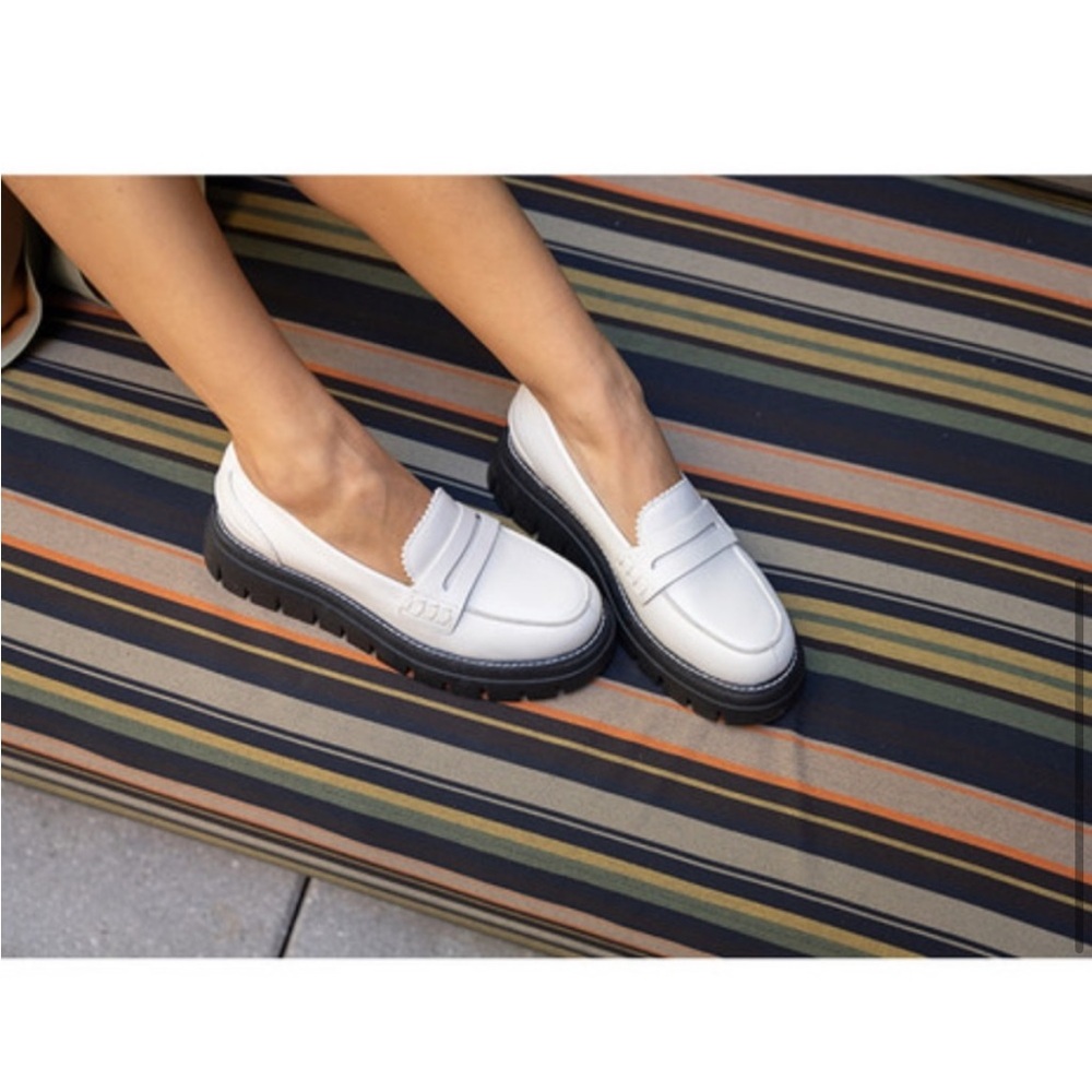 NWT J/SLIDES TYLER White Leather Loafer - Picture 6 of 16